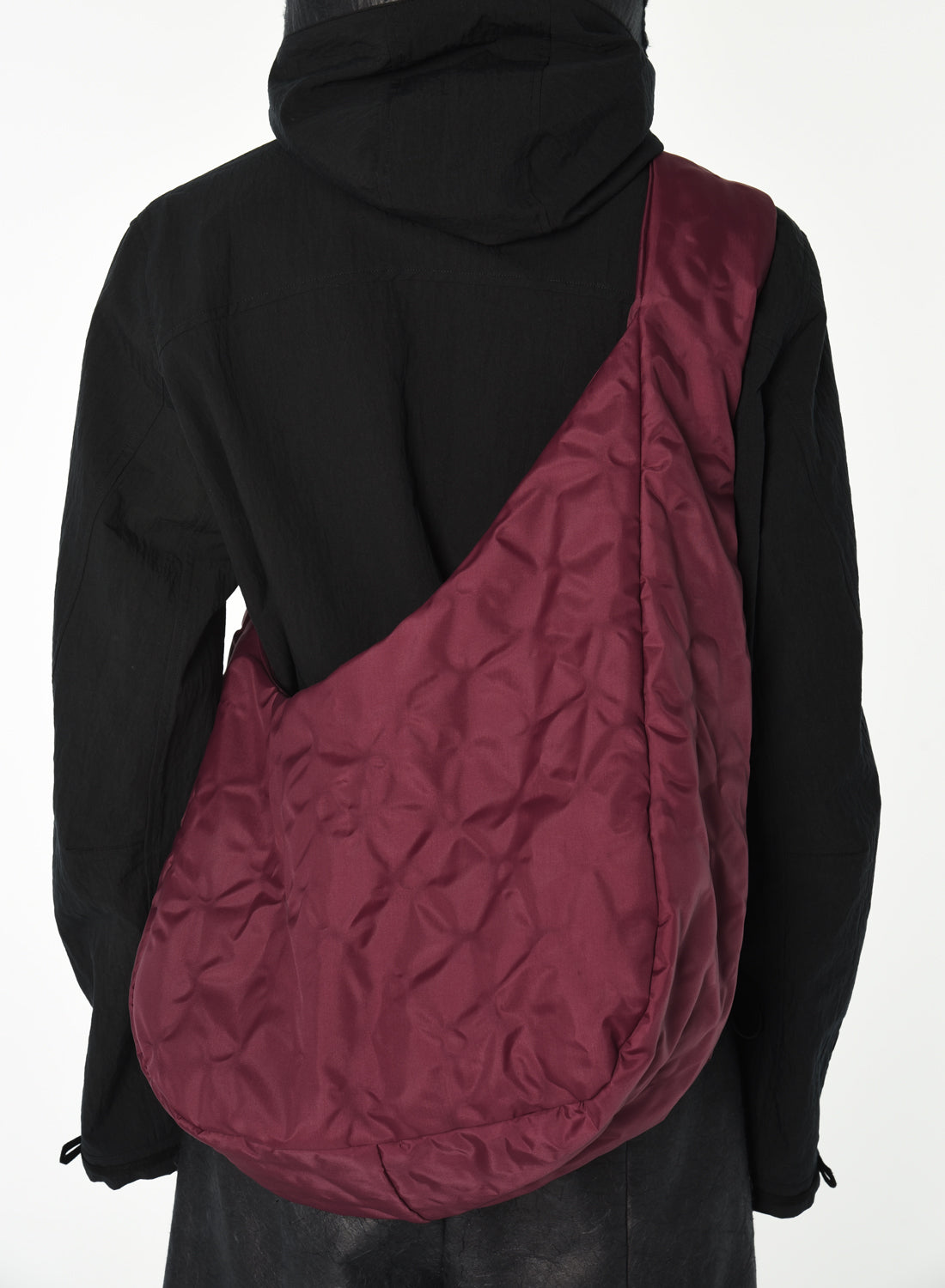 All Leaf vein BAG DARK RED