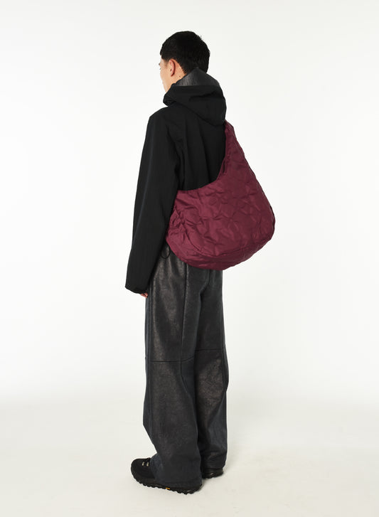 All Leaf vein BAG DARK RED